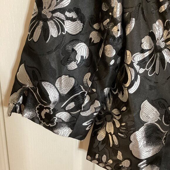 NWT JS Collections Women's Cropped Jacket Blazer Black Sliver Fully Lined - Picture 3 of 10